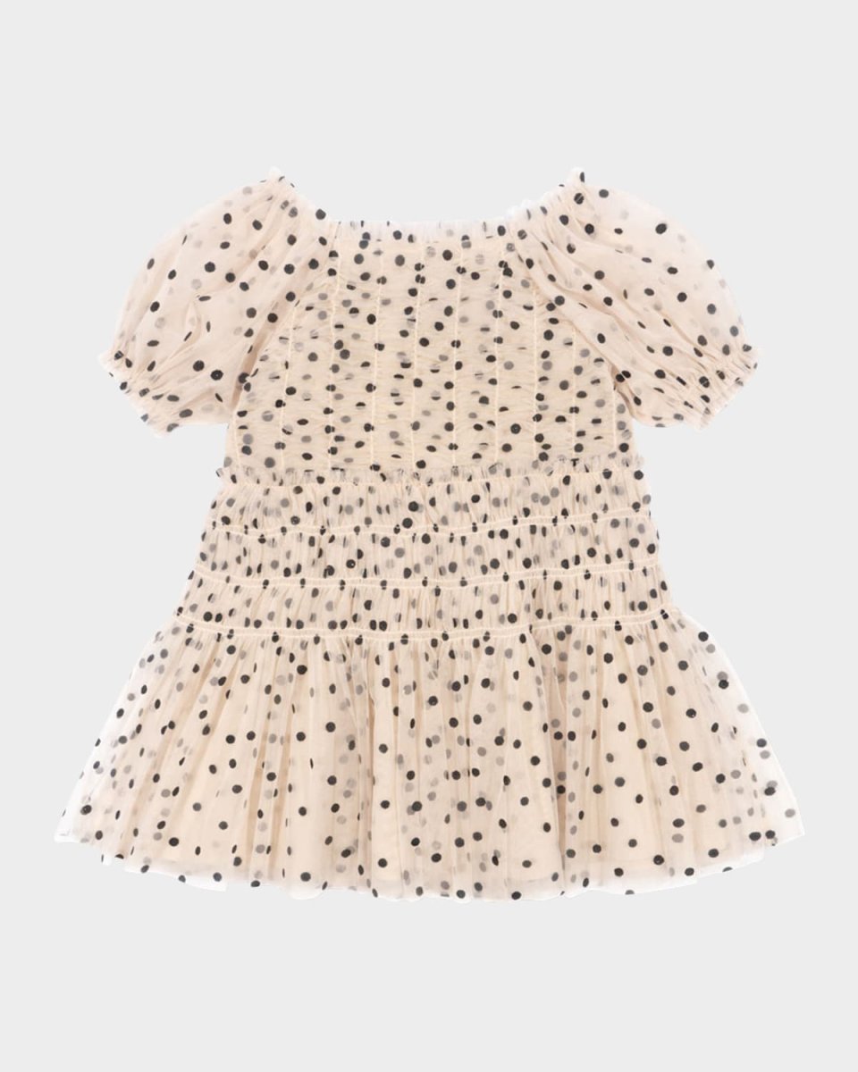 Girl's Charlene Polka Dot Tulle Dress, Size 18M